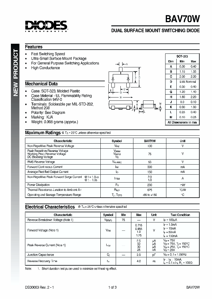 BAV70W-7_132423.PDF Datasheet