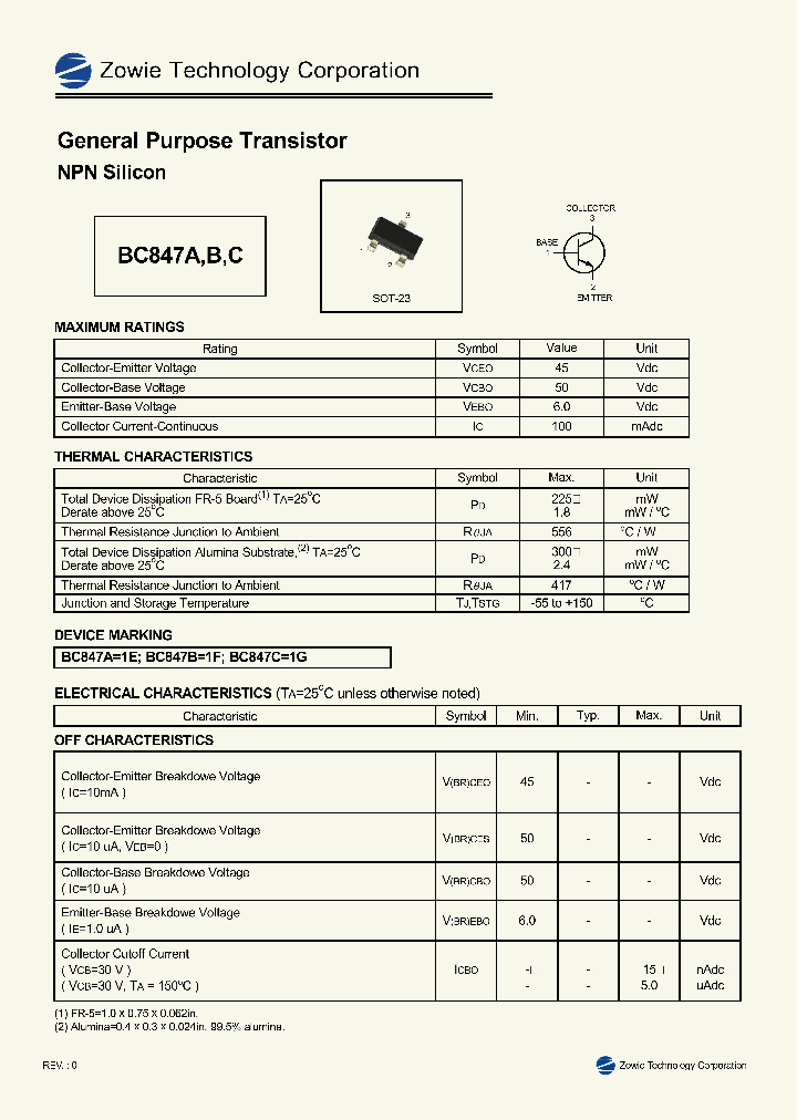 BC847A_40110.PDF Datasheet