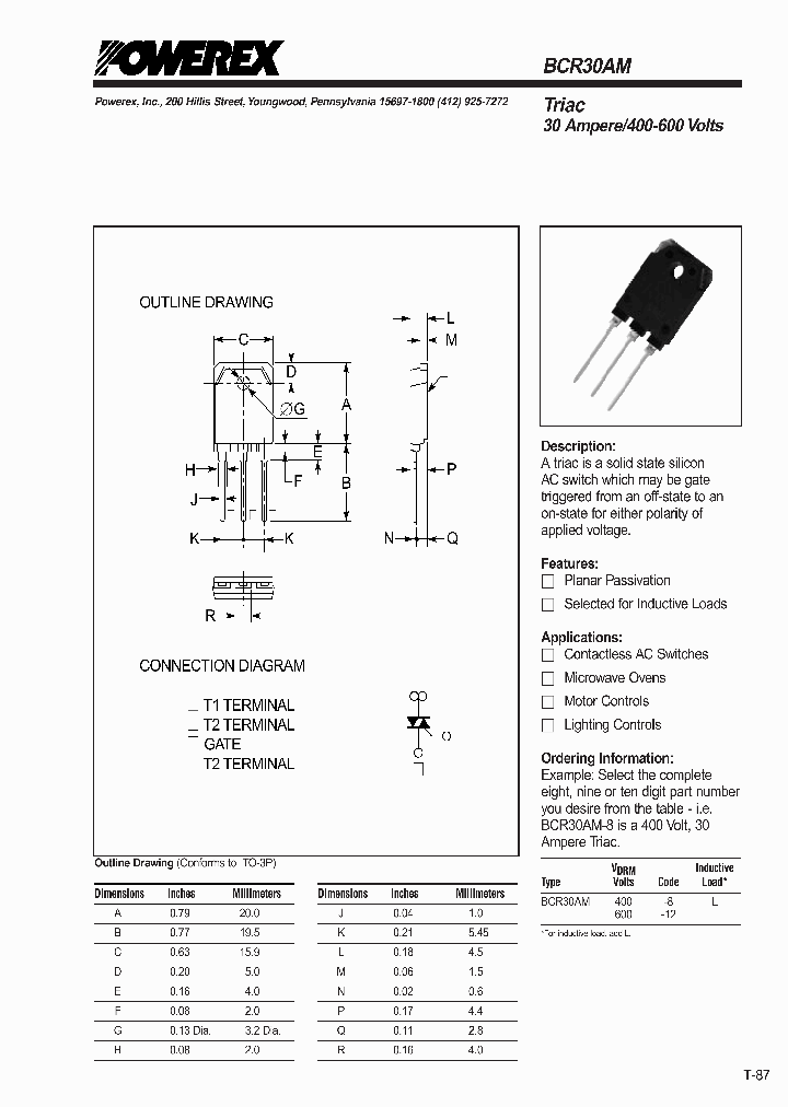 BCR30AM-12_184380.PDF Datasheet