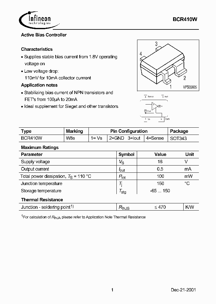 BCR410_40245.PDF Datasheet