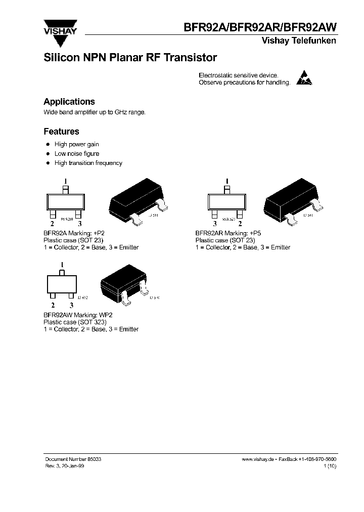 BFR92AR_152464.PDF Datasheet