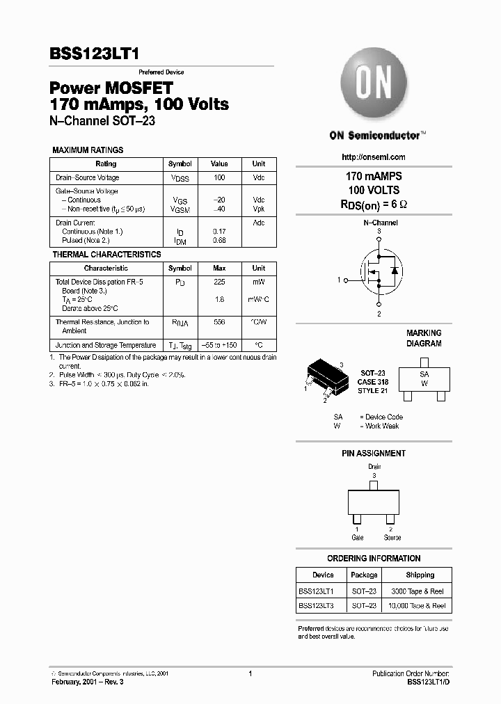 BSS123LT1D_94126.PDF Datasheet