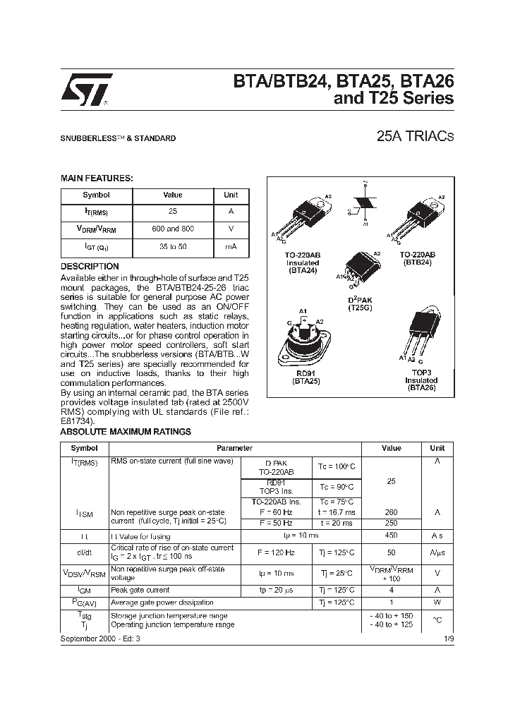 BTA24_72860.PDF Datasheet