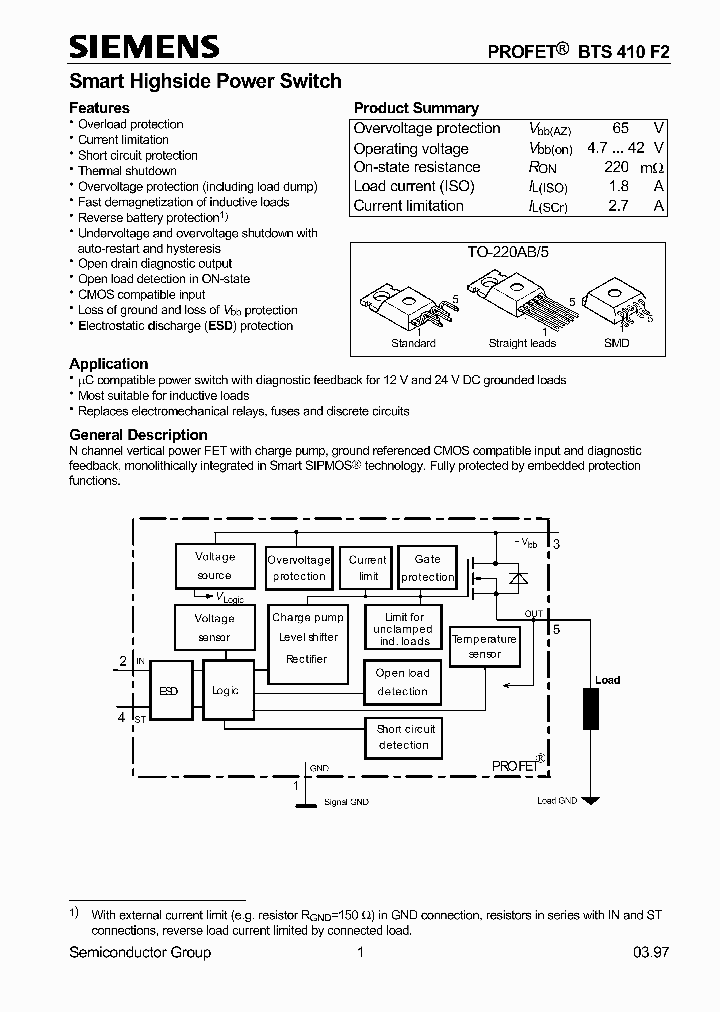 BTS410F2_64495.PDF Datasheet