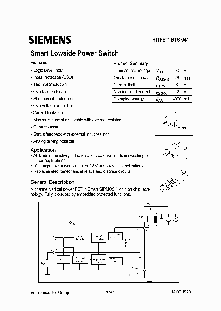 BTS941_63295.PDF Datasheet