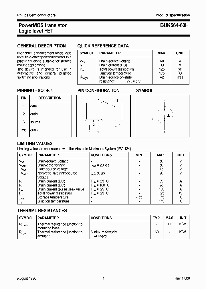 BUK564-60H_45282.PDF Datasheet