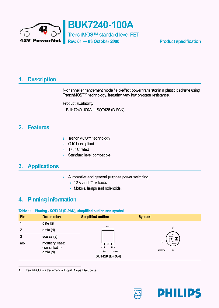 BUK7240-100A_59677.PDF Datasheet