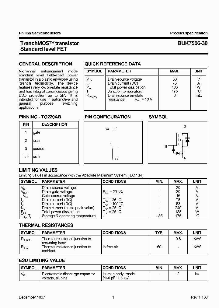 BUK7506-30_160621.PDF Datasheet