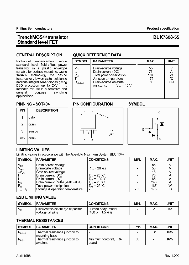 BUK7608-55_38203.PDF Datasheet
