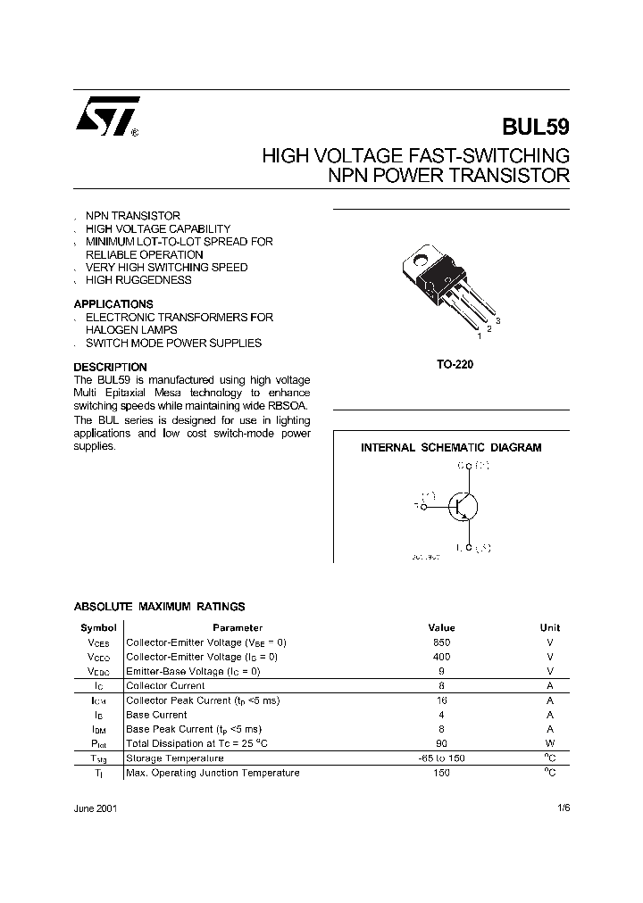 BUL59_143648.PDF Datasheet
