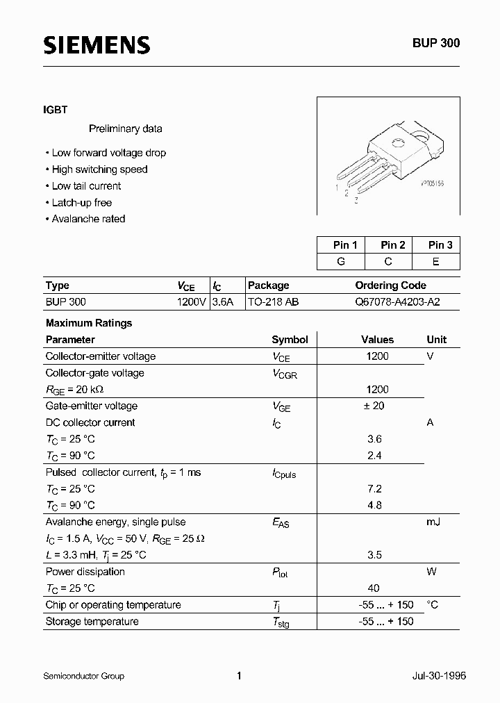 BUP300_59210.PDF Datasheet