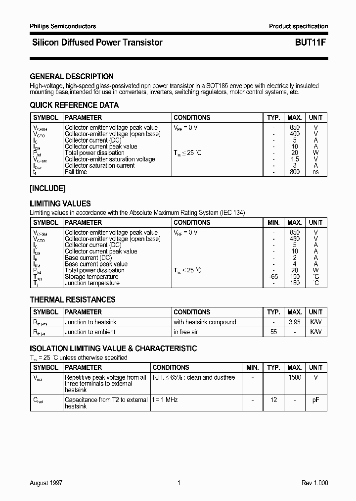 BUT11F_58939.PDF Datasheet