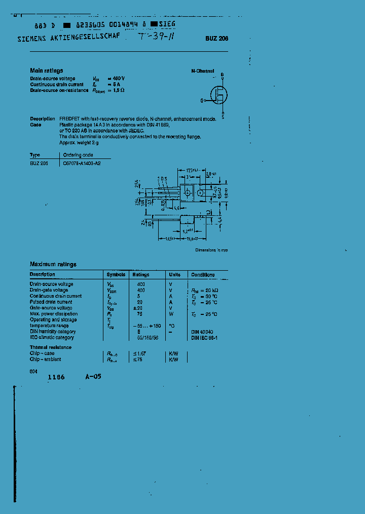 BUZ206_32511.PDF Datasheet