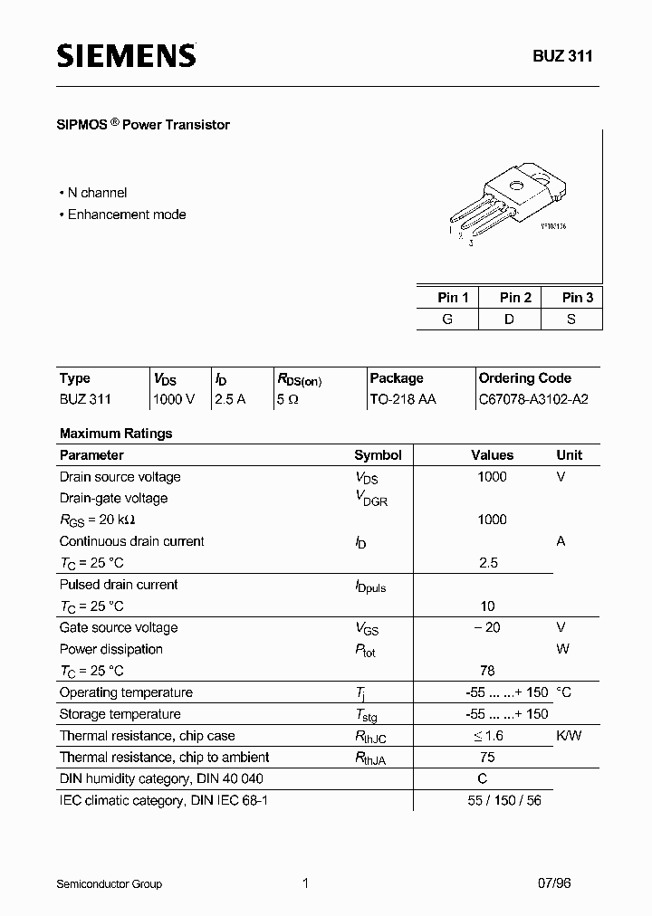 BUZ311_191089.PDF Datasheet
