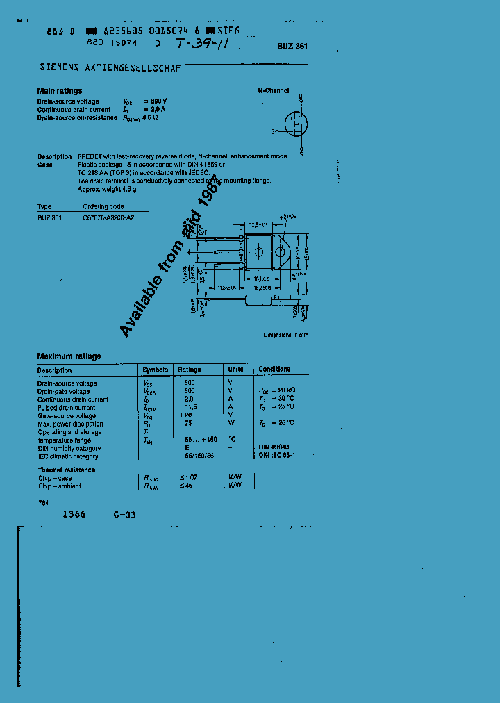 BUZ361_43901.PDF Datasheet
