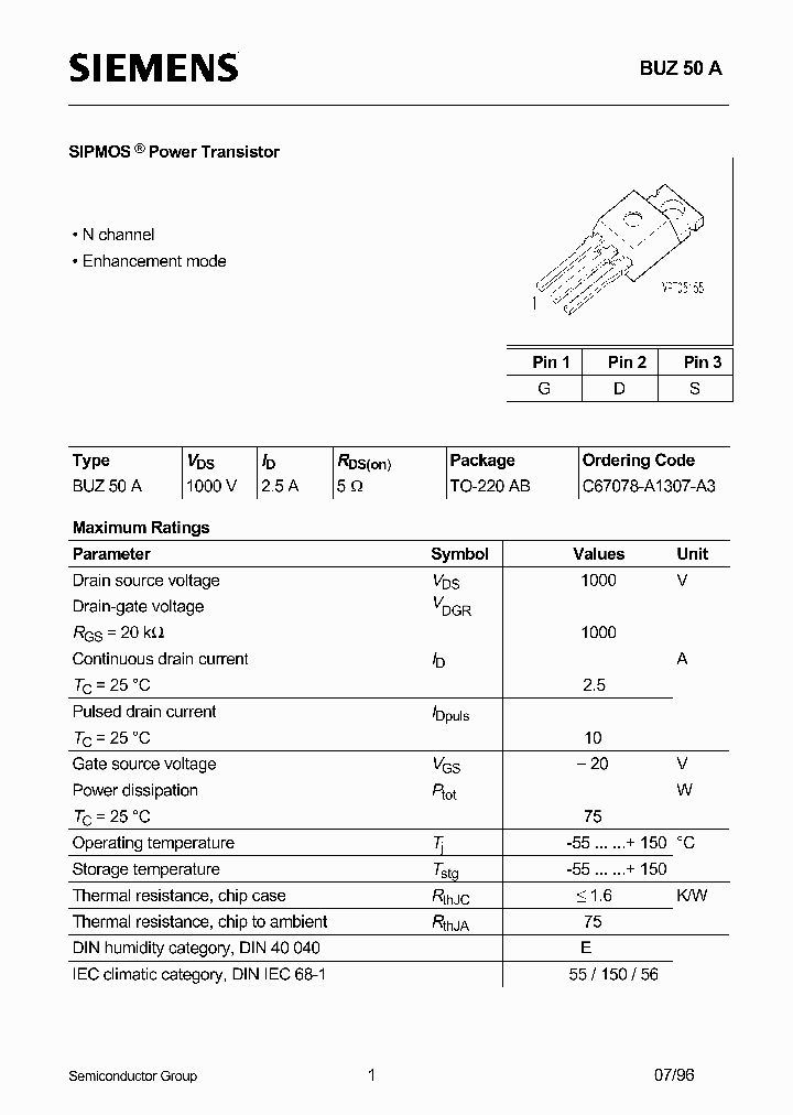 BUZ50A_192162.PDF Datasheet