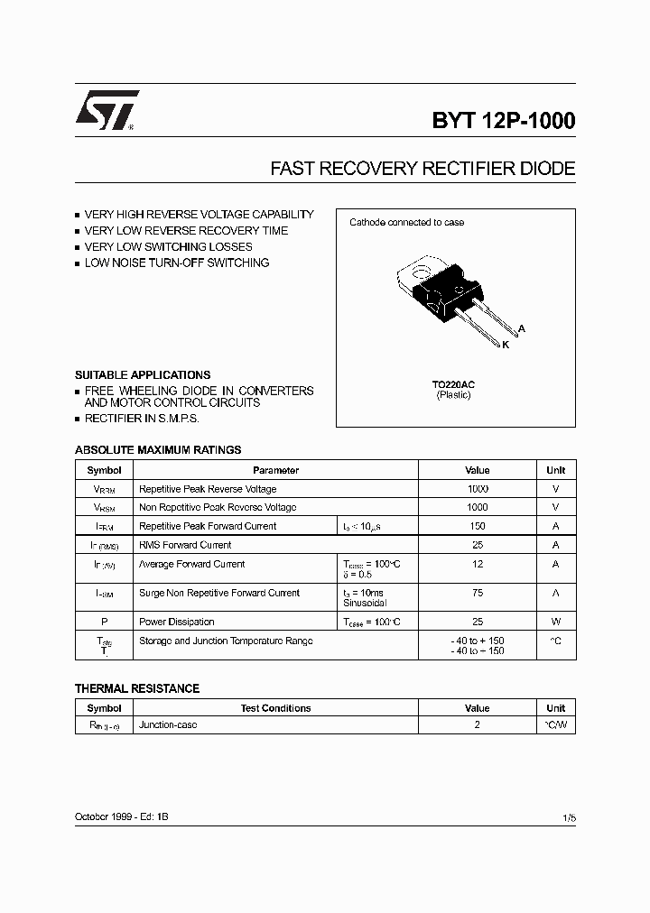 BYT12P-1000_174958.PDF Datasheet