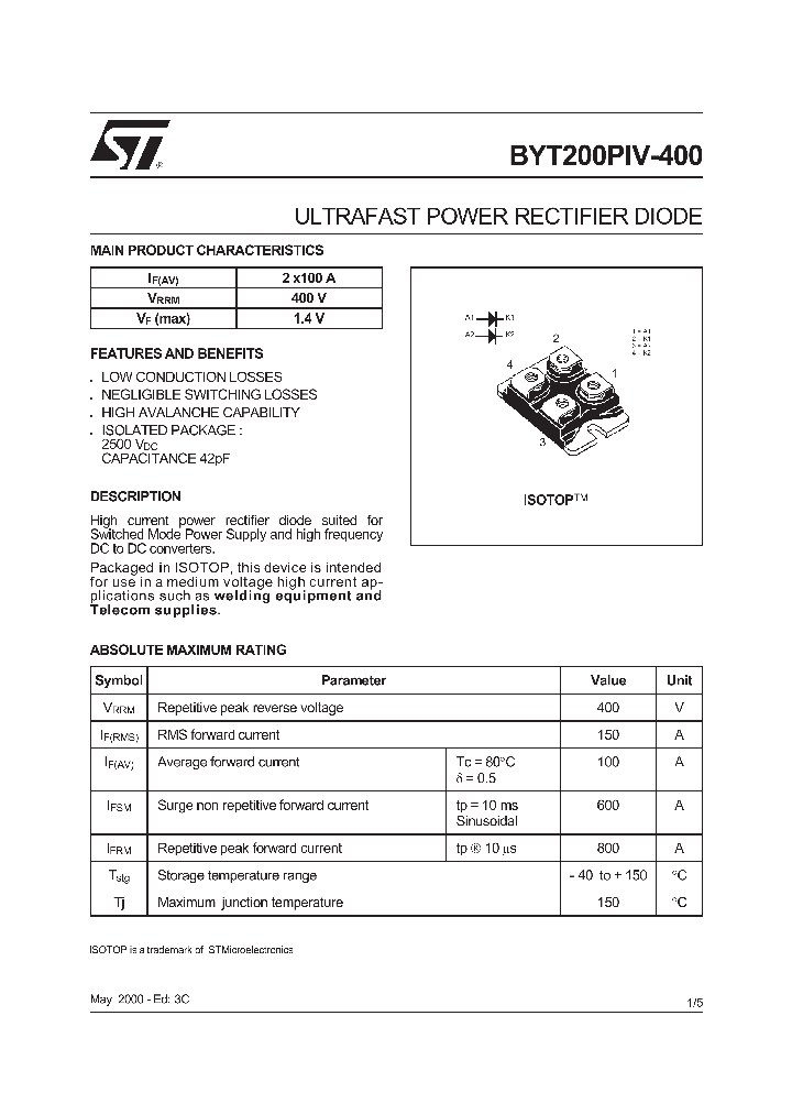 BYT200PIV-400_44184.PDF Datasheet