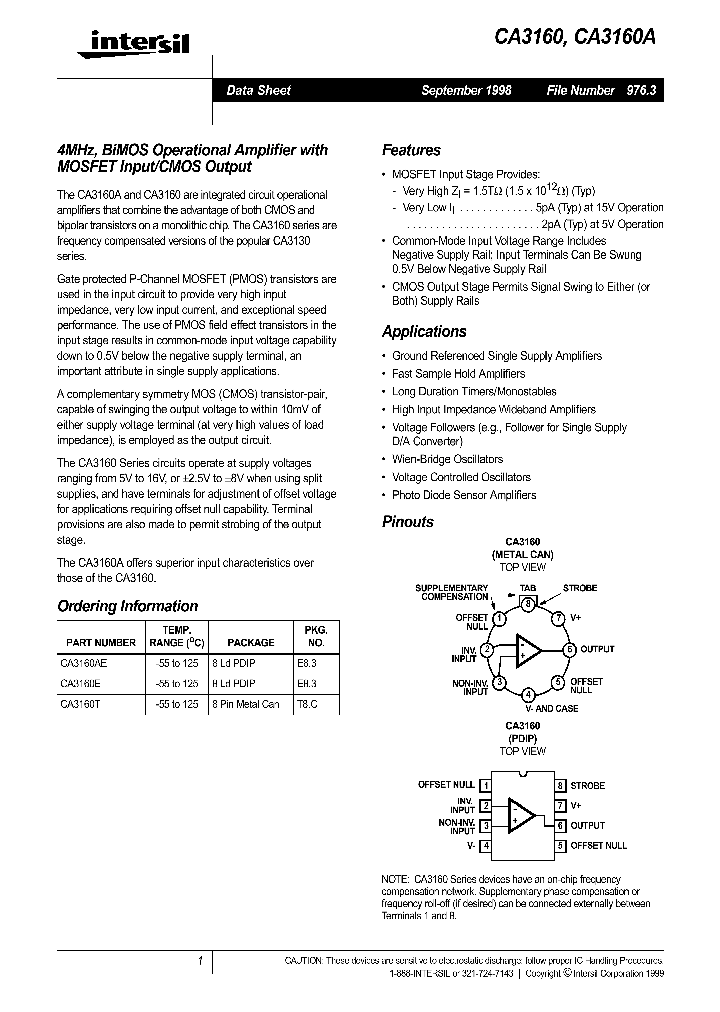 CA3160_165725.PDF Datasheet