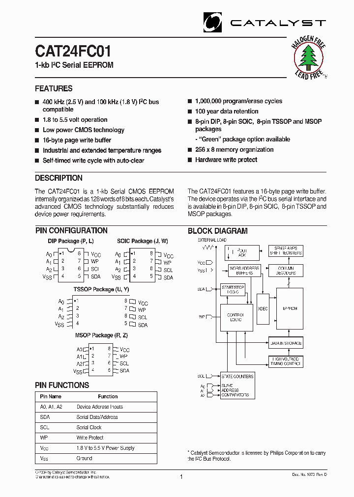 CAT24FC01_16810.PDF Datasheet