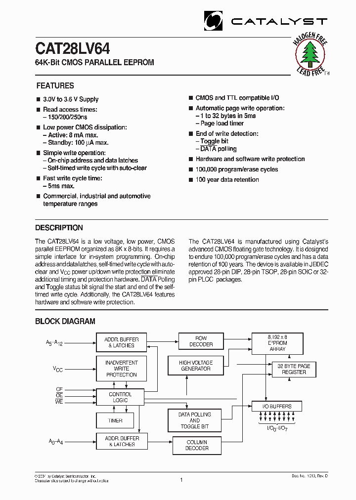 CAT28LV64G-15T_23722.PDF Datasheet