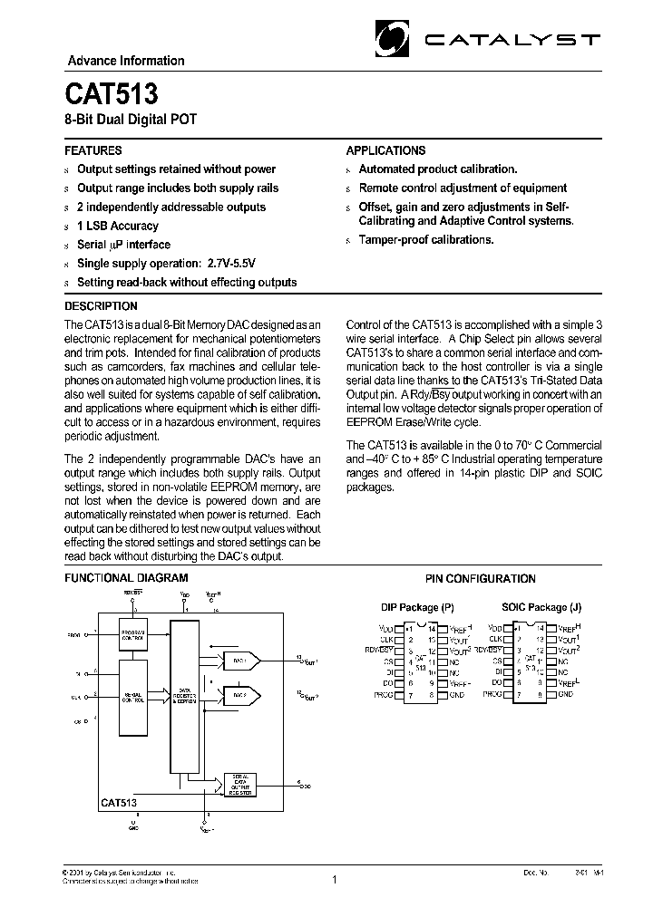 CAT513_73181.PDF Datasheet