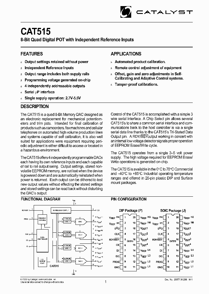 CAT515_73210.PDF Datasheet