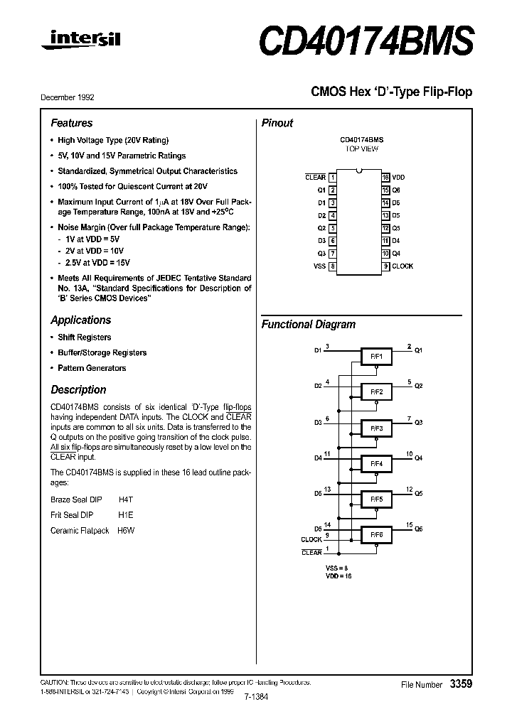 CD40174BMS_104113.PDF Datasheet