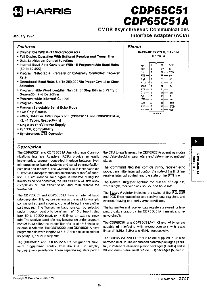 CDP65C51_118002.PDF Datasheet