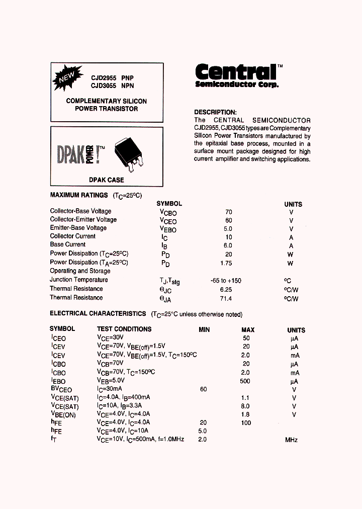 CJD3055_161668.PDF Datasheet