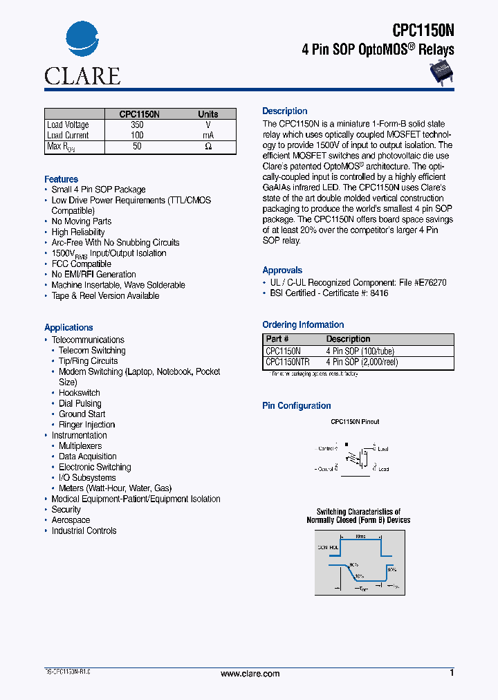 CPC1150N_42157.PDF Datasheet