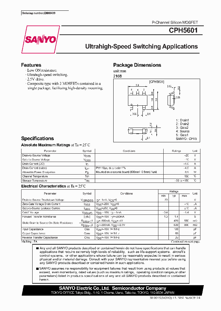 CPH5601_38751.PDF Datasheet