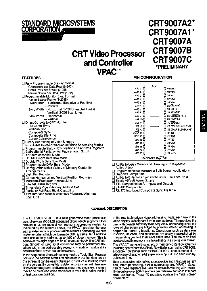CRT9007A_132484.PDF Datasheet