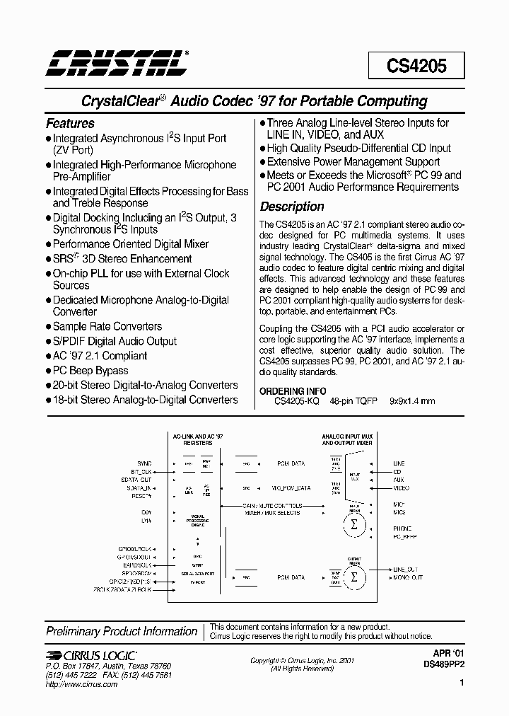 CS4205_148738.PDF Datasheet