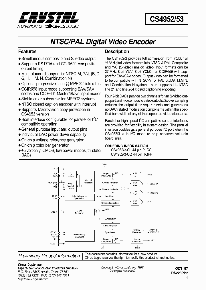 CS4952_40300.PDF Datasheet