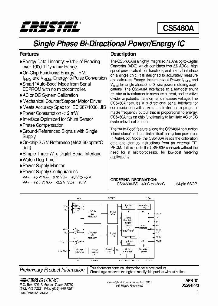 CS5460A_40320.PDF Datasheet