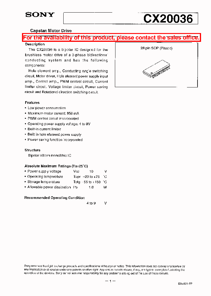 CX20036_23999.PDF Datasheet
