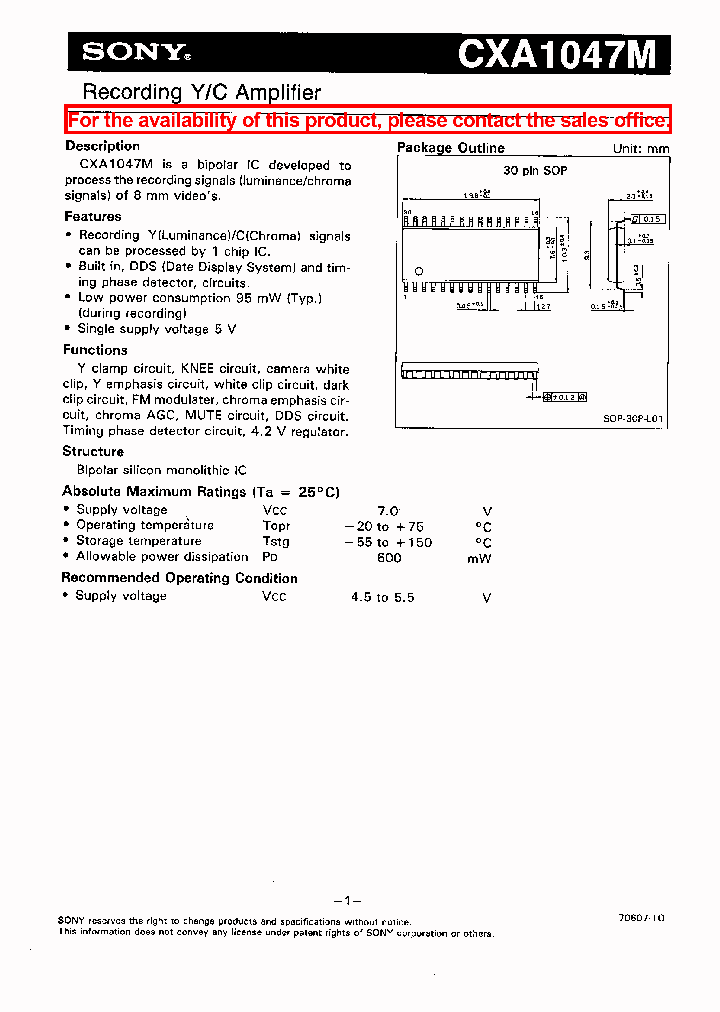 CXA1047_113027.PDF Datasheet