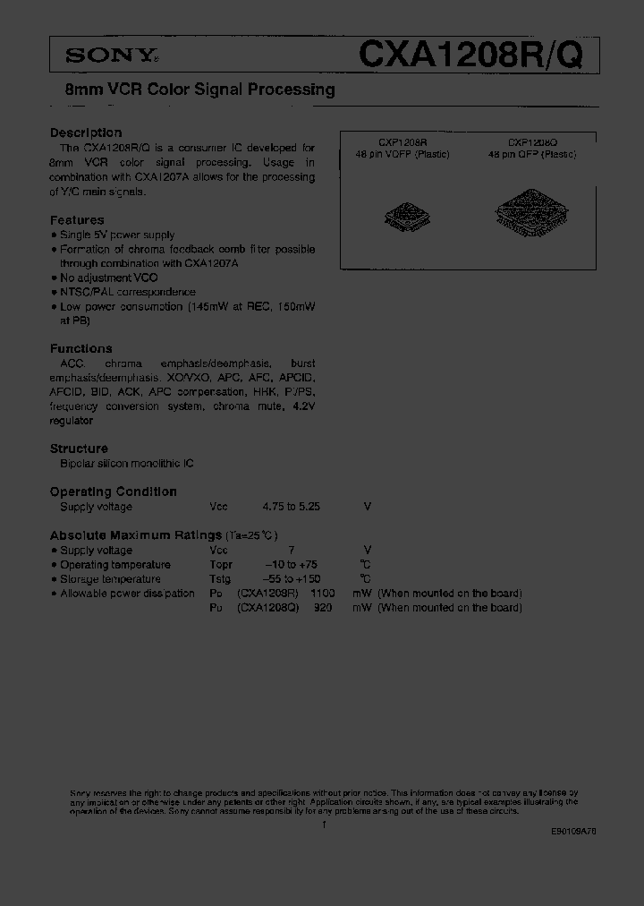 CXA1208Q_23514.PDF Datasheet