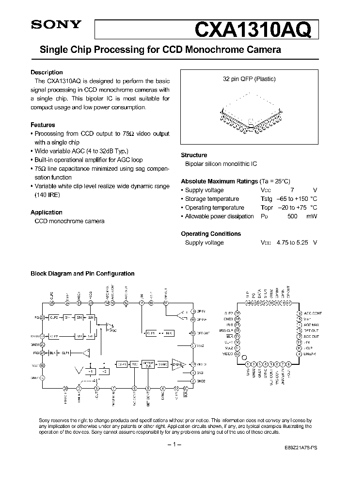 CXA1310AQ_24015.PDF Datasheet