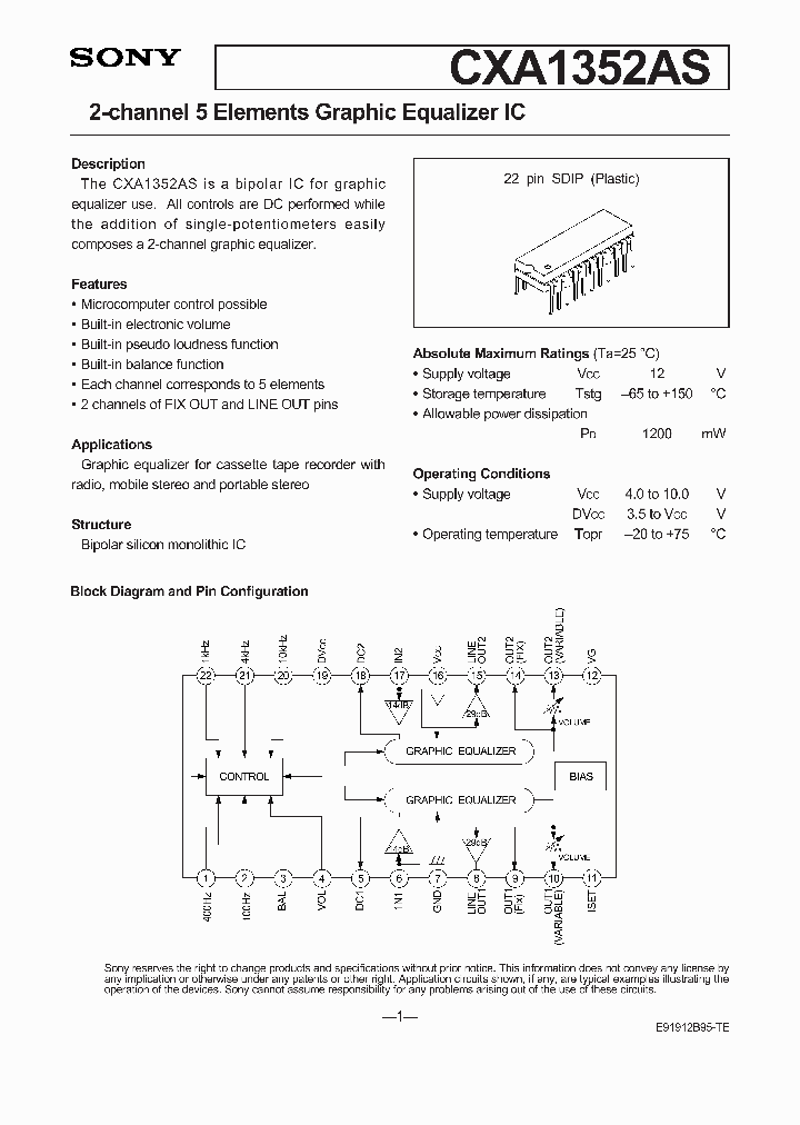 CXA1352AS_142449.PDF Datasheet