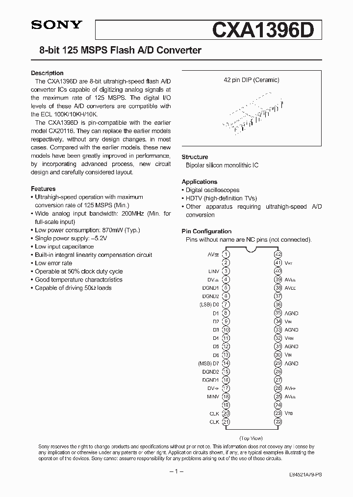 CXA1396D_24031.PDF Datasheet