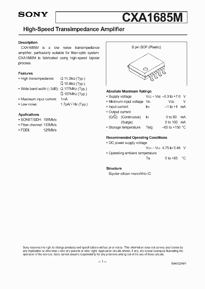 CXA1685M_24056.PDF Datasheet