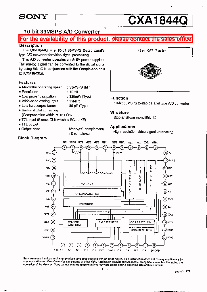 CXA1844Q_144947.PDF Datasheet