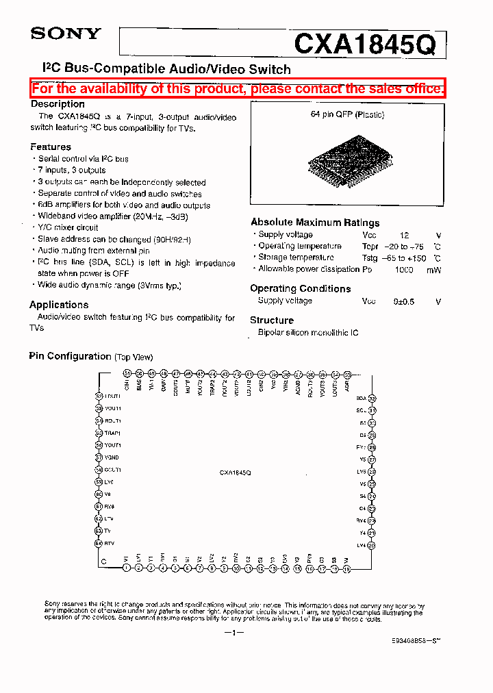CXA1845Q_144948.PDF Datasheet
