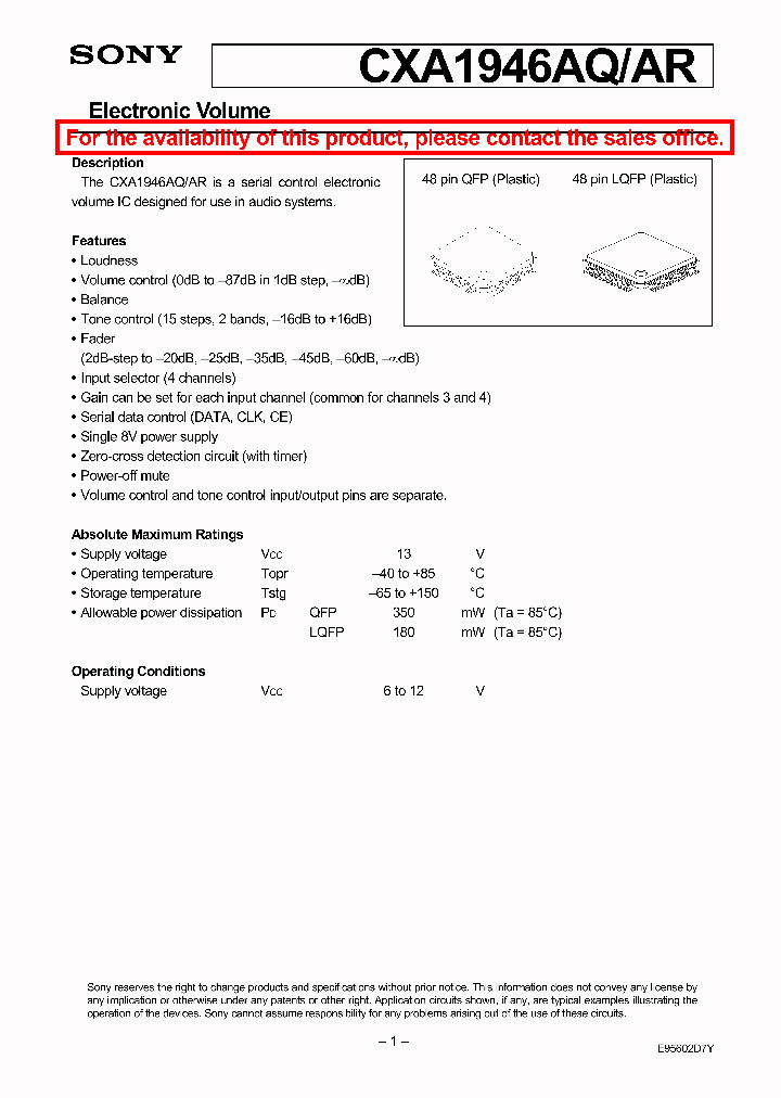 CXA1946_174944.PDF Datasheet