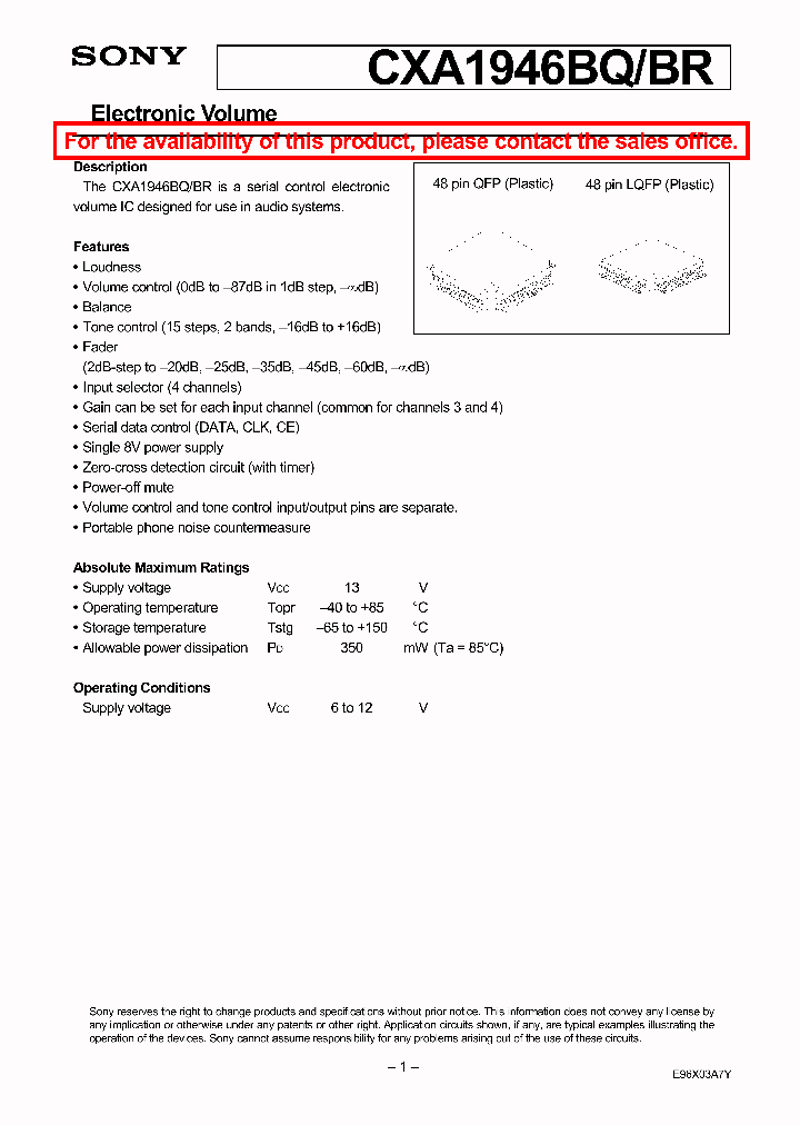 CXA1946BQ_174947.PDF Datasheet