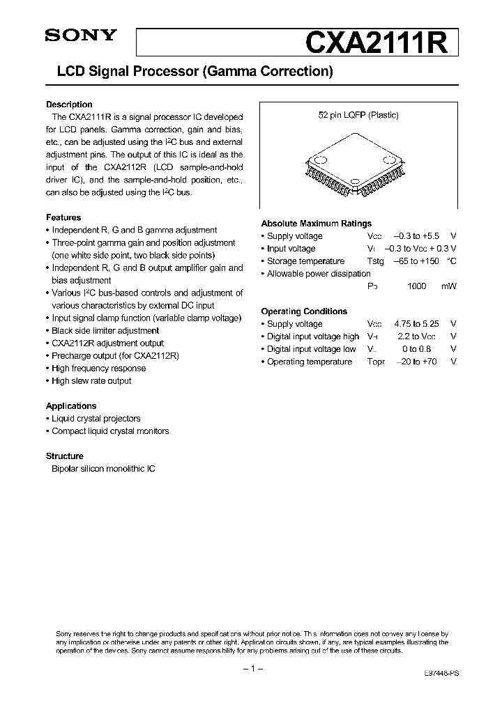 CXA2111R_138238.PDF Datasheet