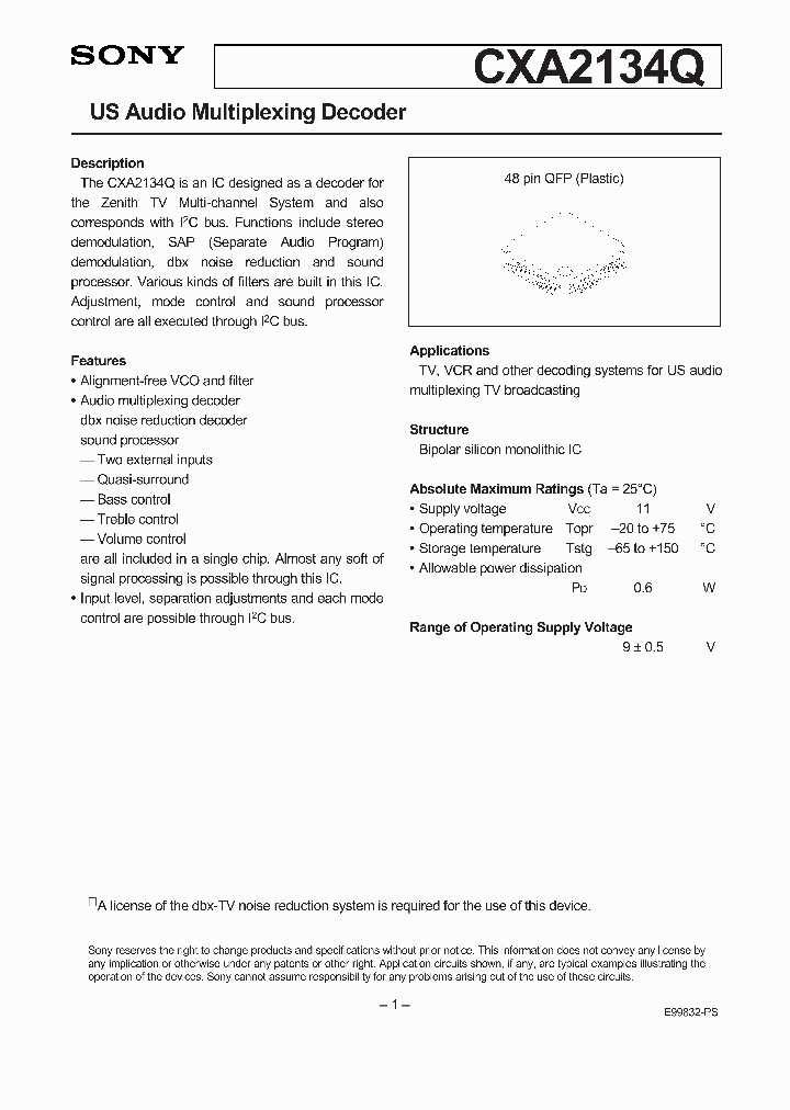 CXA2134Q_179237.PDF Datasheet