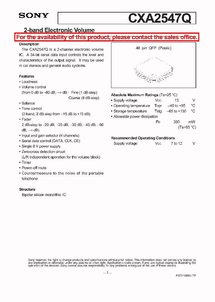 CXA2547Q_123863.PDF Datasheet